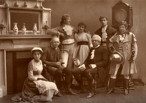La compañía de vodevil en El camino a la ruina, en el Teatro Vaudeville, Londres, 1886 de Barraud