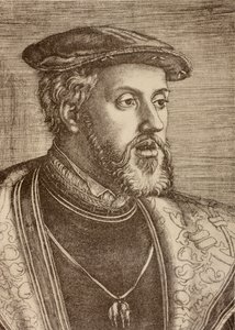 Retrato de Charles Quint, publicado en 1920 (litografía) de Barthel (after) Beham