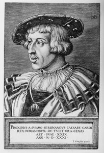 Retrato de Fernando I de Habsburgo, 1531 de Barthel Beham