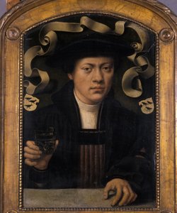 Retrato de un joven de Bartholomaeus Bruyn