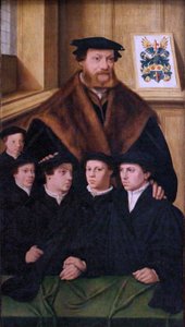 Francés: Portrait de Philipp Von Gail, marchand de Cologne et membre du Conseil de cette ville, et ses cinq fils Philipp von Gail