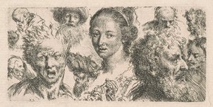 Estudios de once cabezas de Bartholomäus Ignaz Weiss