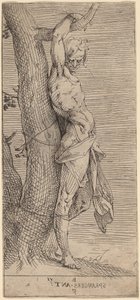 San Sebastián, Atado a un Árbol de Bartholomaeus Spranger