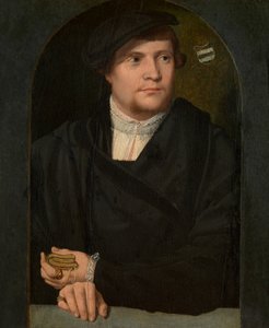 Retrato de hombre (óleo sobre tabla) de Bartholomaeus the Elder Bruyn
