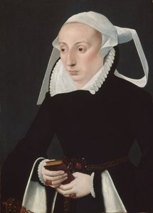 Retrato de una mujer con un libro de oraciones de Bartholomaus the Younger Bruyn