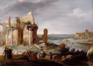 Moisés y Aarón convirtiendo los ríos de Egipto en sangre, 1631
