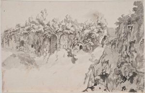 Barranco con cuevas tapiadas de Bartholomeus Breenbergh