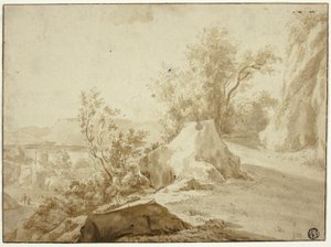 Rocas y Camino de Montaña, Figuras y Ciudad Abajo