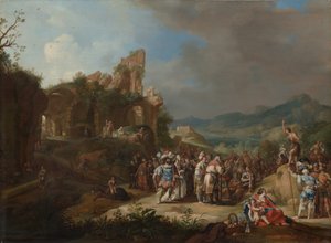 La predicación de Juan el Bautista de Bartholomeus Breenbergh