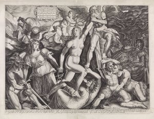 El tiempo saca a la luz la Verdad con la ayuda de la Justicia de Bartholomeus Willemsz. Dolendo