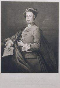 Retrato de George Frederick Handel (1685-1759) grabado por Charles Turner (1773-1857) 1821 de Bartholomew Dandrige