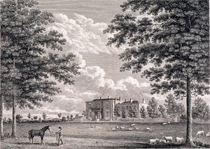 Brockwell Hall, Herne Hill, Lambeth, Londres, 1820 de Bartholomew Howlett