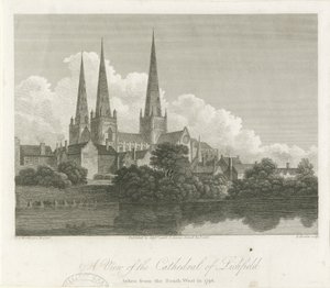 Catedral de Lichfield - Vista Suroeste de Bartholomew Howlett