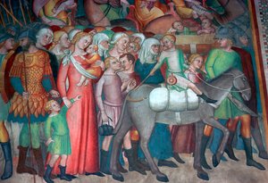 Fresco en San Gimignano, siglo XIV de Bartolo di Fredi