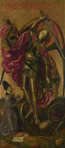 San Miguel triunfa sobre el diablo, 1468 de Bartolomé Bermejo