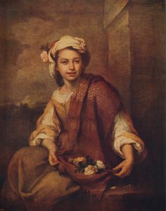Una florista española, 1665-1670, c1915 de Bartolomé Esteban Murillo