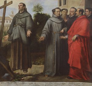 San Diego de Alcalá de Henares en éxtasis ante la cruz, 1645-46 de Bartolomé Esteban Murillo