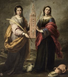 Santas Justa y Rufina, ca 1666 de Bartolomé Esteban Murillo