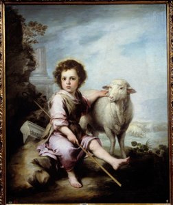 El Buen Pastor. Pintura de Bartolomé Murillo (1618-1682) de Bartolomé Esteban Murillo