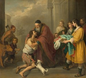 El regreso del hijo pródigo de Bartolomé Esteban Murillo