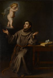 La visión de San Antonio de Padua, 1652 de Bartolomé Esteban Murillo