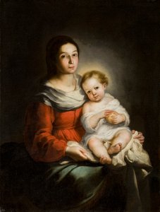 Virgen y niño, c. 1650 de Bartolomé Esteban Murillo