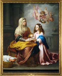 Santa Ana y la Virgen (pintura sobre lienzo)