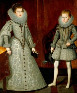Retrato de Ana de Austria y su hermano Felipe de Bartolome Gonzalez