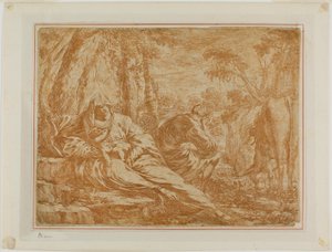 Descanso en la huida a Egipto de Bartolomeo Biscaino