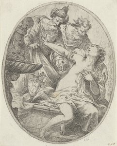 Susana y los ancianos de Bartolomeo Biscaino