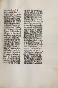 Misal: Fol. 121: contiene música para Hely Hely Lama, etc. dentro de la Pasión de San Mattion, 1469 de Bartolomeo Caporali