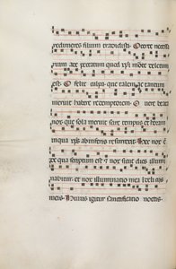 Misal: Fol. 155v: Música para Exultet, 1469