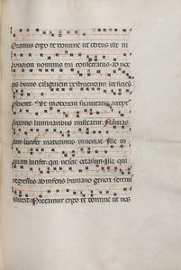 Misal: Fol. 157: Música para Exultet de Bartolomeo Caporali