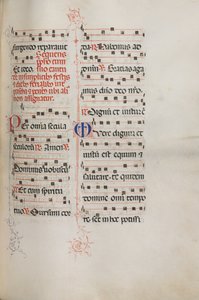 Misal: Fol. 179: Música para varias oraciones ordinarias de Bartolomeo Caporali