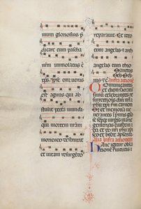 Misal: Fol. 179v: Música para varias oraciones ordinarias de Bartolomeo Caporali