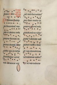 Misal: Fol. 189: Música para varias oraciones de Bartolomeo Caporali