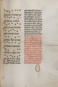 Misal: Fol. 190: Música para varias oraciones de Bartolomeo Caporali