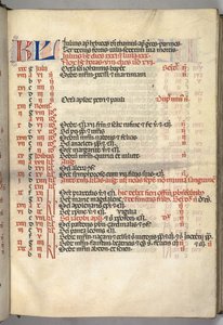 Misal: Fol. 6r: Página del calendario de julio, 1469 de Bartolomeo Caporali