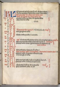Misal: Fol. 7r: Página del Calendario de Septiembre, 1469 de Bartolomeo Caporali