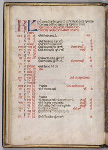 Misal: Fol. 8v: Página del calendario de diciembre, 1469 de Bartolomeo Caporali