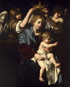 Virgen con el Niño y ángeles
