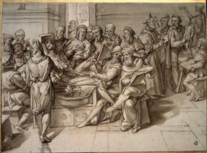 Lección de anatomía impartida por Michelangelo Buonarroti conocido como Miguel Ángel