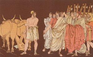 Cincinnatus llamado a ser dictador de Bartolomeo Pinelli