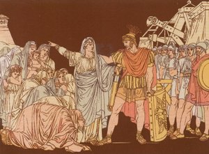 Coriolano y su madre de Bartolomeo Pinelli