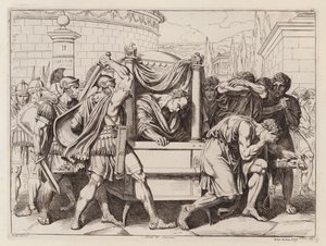 Muerte de Cicerón, 43 a.C. (aguafuerte)