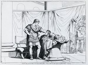 Muerte de Piso, grabado por Bartolomeo Pinelli (1781-1835), de Istoria dell