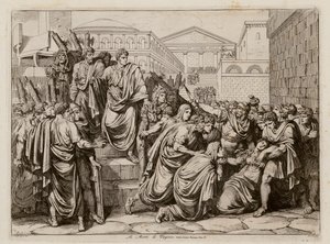 Muerte de Virginia, 449 a.C. (aguafuerte)