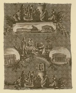 Le Romain (El romano) (Tela de mobiliario) de Bartolomeo Pinelli