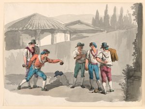 El juego de la boccia de Bartolomeo Pinelli