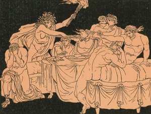 La furia en el banquete de Bartolomeo Pinelli